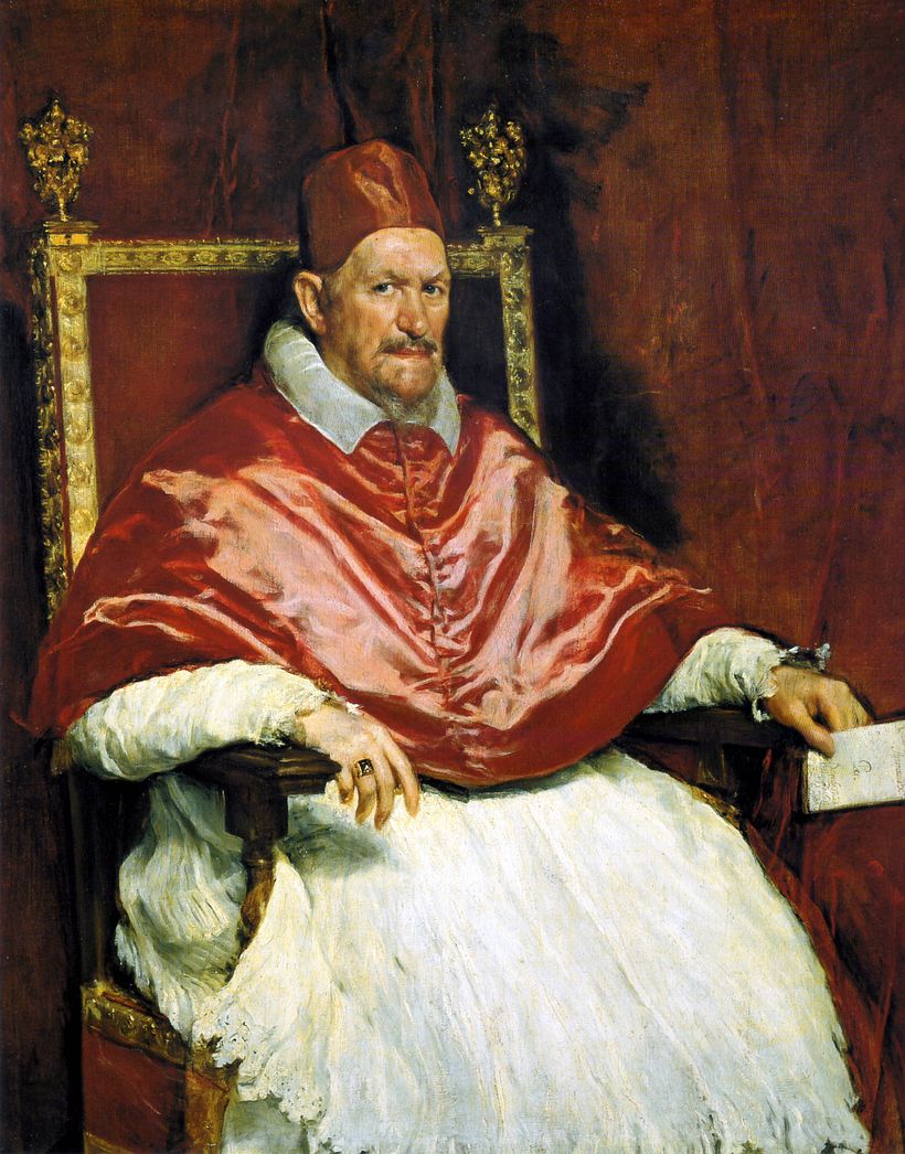 "Porträt von Innozenz X. von Diego Velázquez (1650)