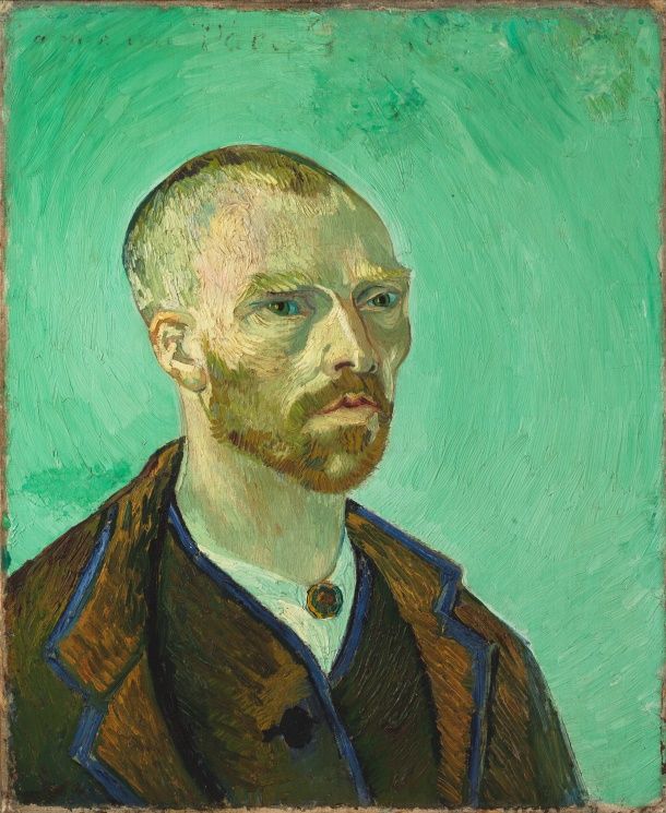Selbstporträt, Gauguin gewidmet, Vincent van Gogh (1888)