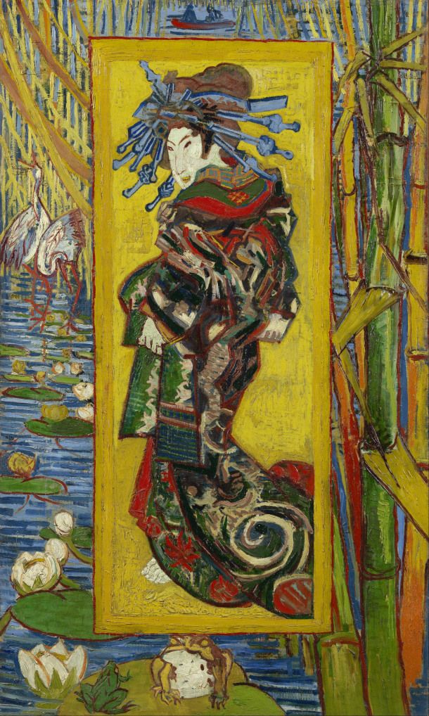 Kurtisane (nach Eisen), Vincent van Gogh (1887)