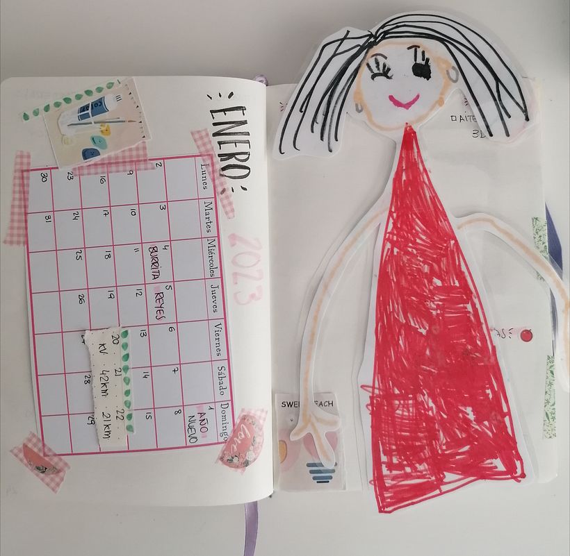 Marcapáginas a mi bola, me encanta esta imagen de mi vista por mi hija de 5años