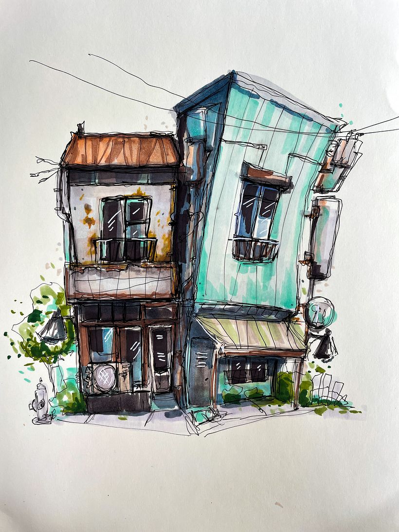 My project for course: Expressive Architectural Sketching with Colored Markers 2