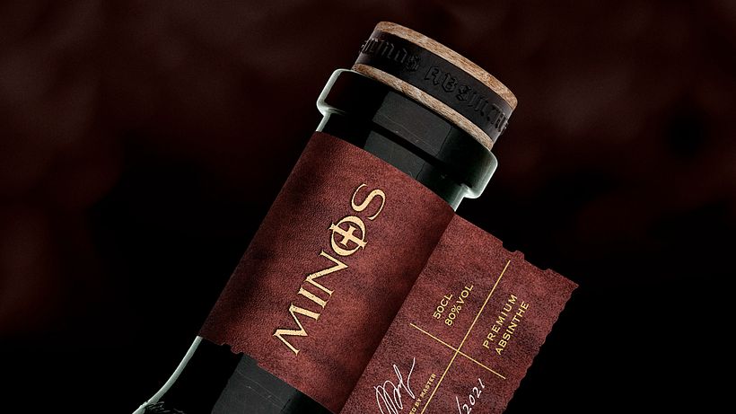 Minos™ Absinto - Design de Garrafas e Embalagens 5