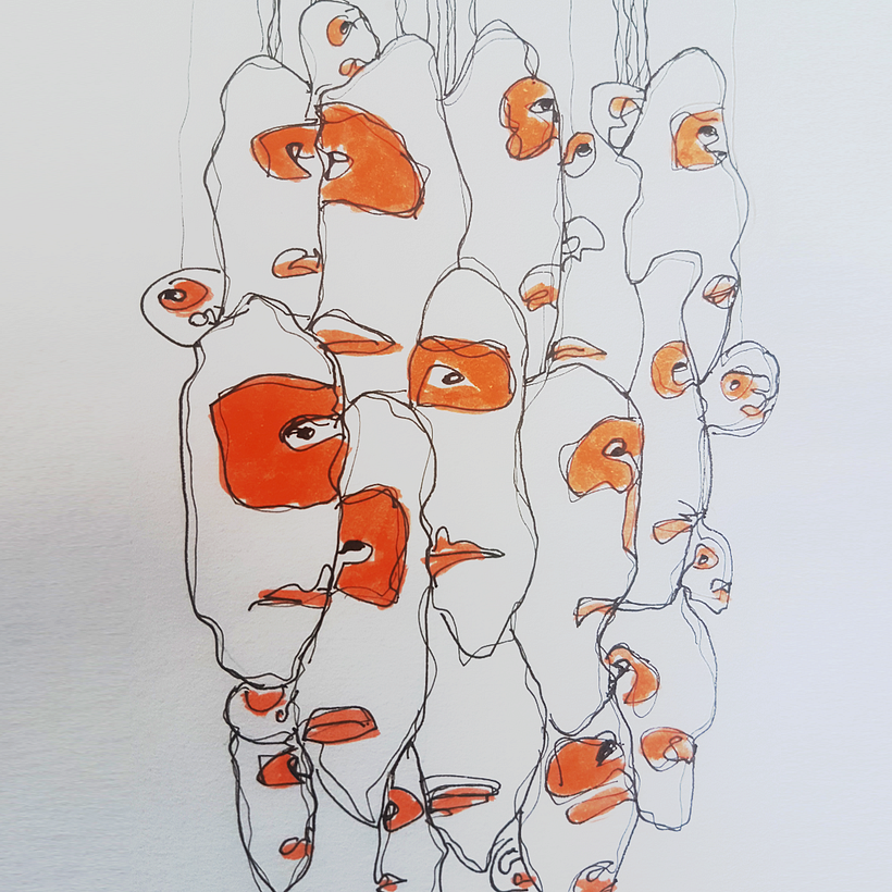 hanging around