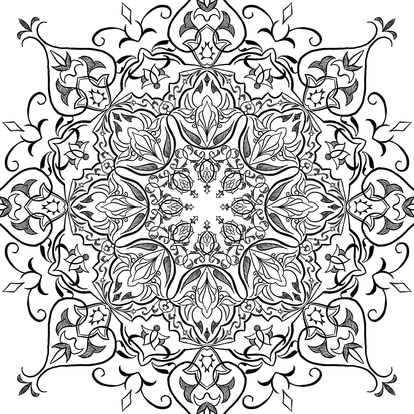 mit digitaler Unterstützung habe ich mein Muster kreiert
