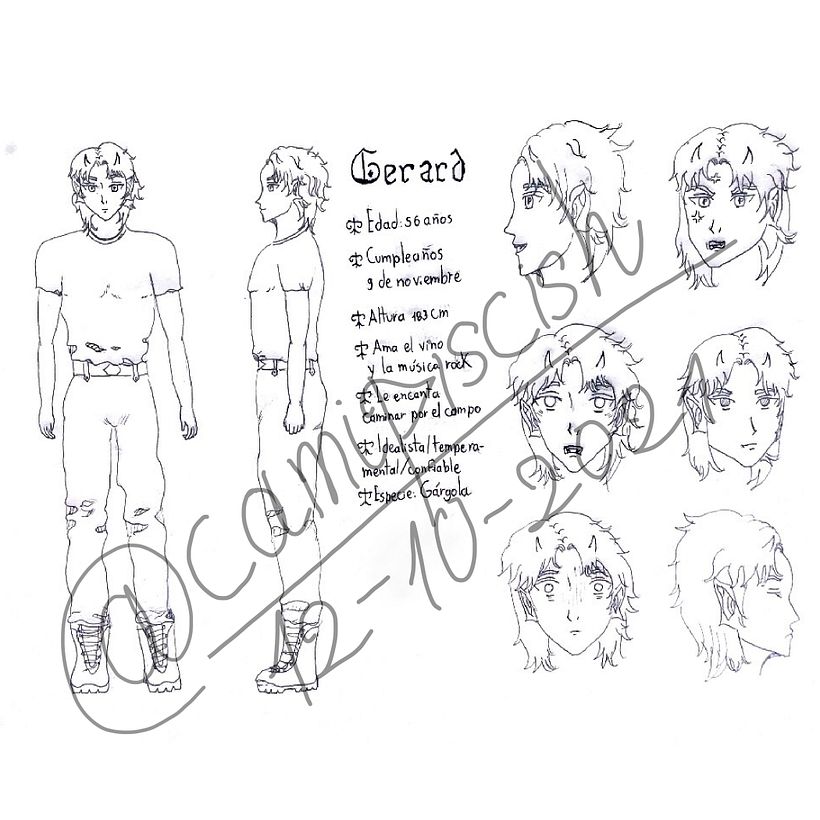 Mi Proyecto del curso: Creación de personajes manga 1