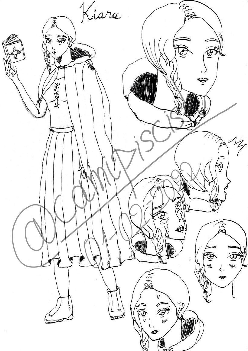 Kiara White Witch - Mi Proyecto del curso: El arte del manga: dibuja personajes únicos 4