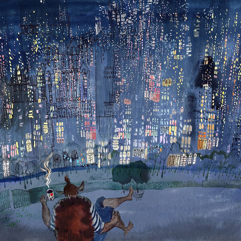 Outside the Cave at Night