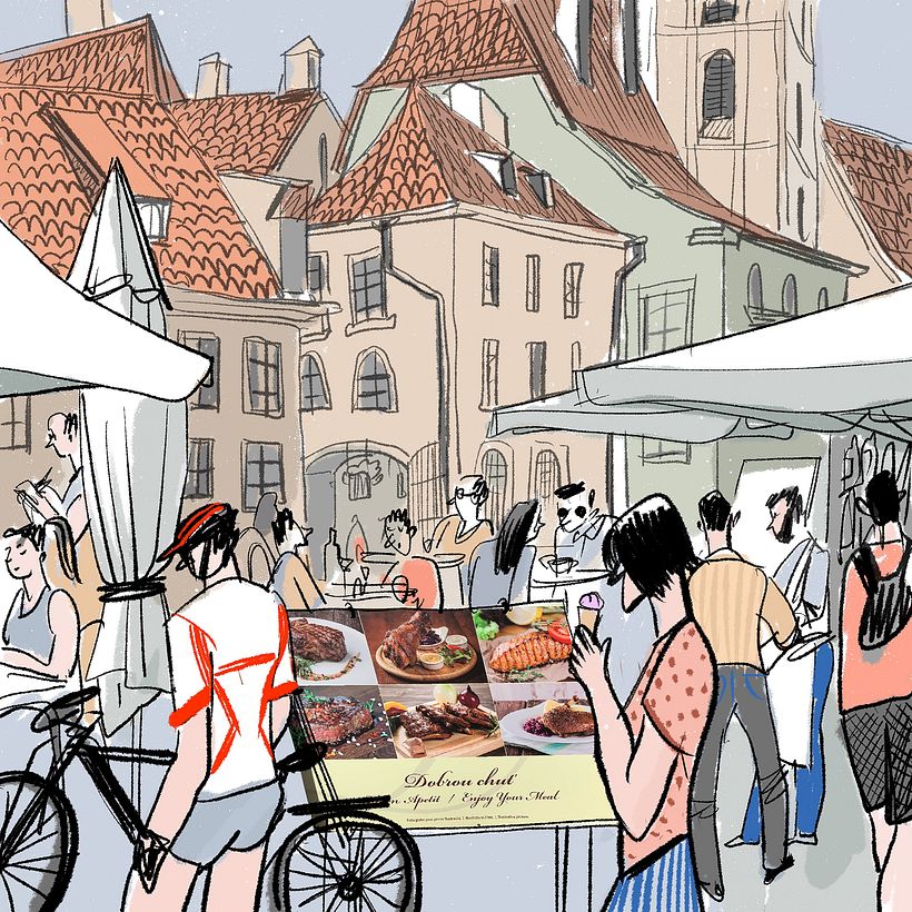 Cafe in Ceski Krumlov