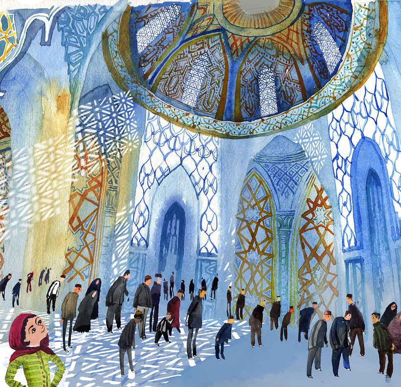 Zaha as a Little Girl in a Baghdadi Mosque