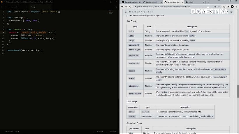 In the Javascript library, there are several properties on offer for you to play with the layout and Javascript document.
