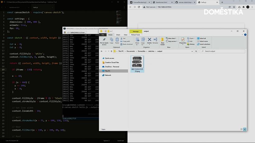 Command+S or Control+S will export the png to the downloads folder so your file is ready to use.