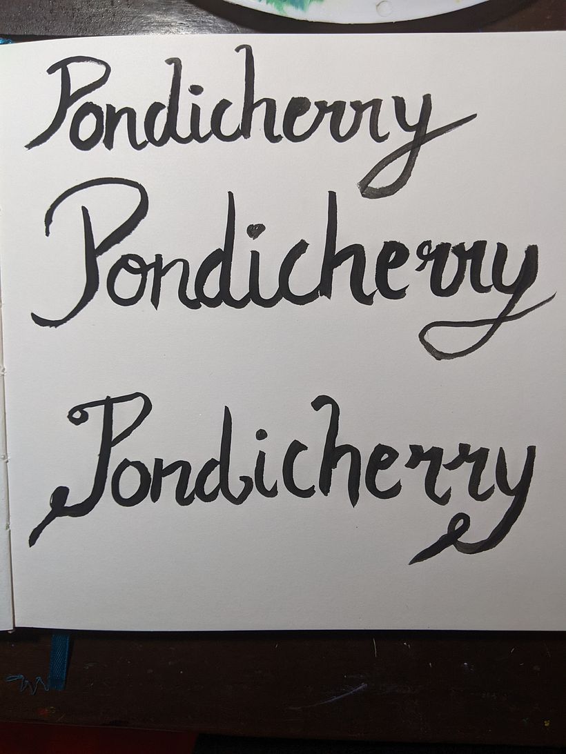 the lettering - my lettering is not very good