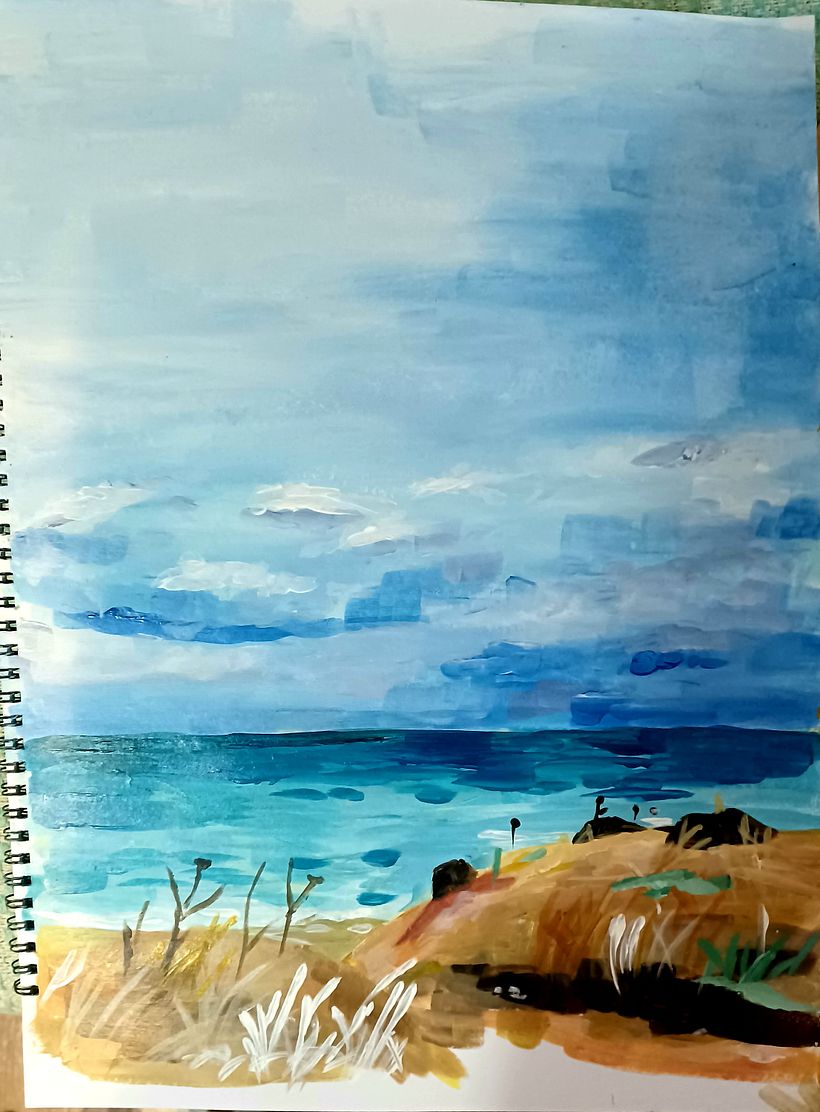 My project for course: Acrylic Painting Step by Step: Create Incredible Landscapes 1