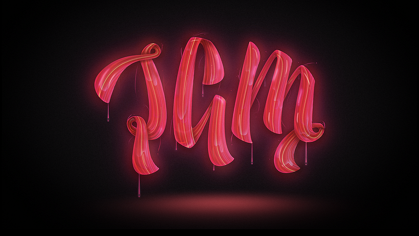My project for course: Digital Lettering in Photoshop: Vivid Colors and Reflections 7