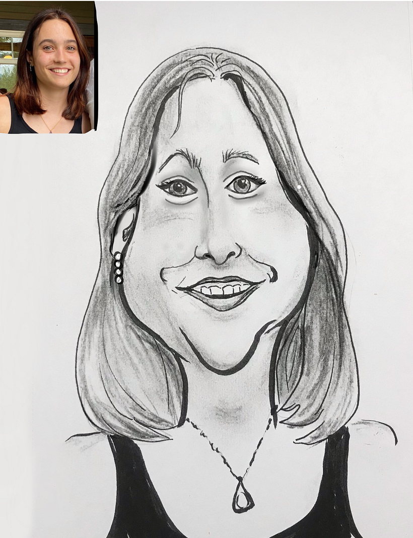 charcoal and marker