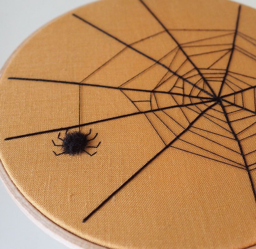 Each Spider gets a little trim with haircutting scissors to create the rounded body.