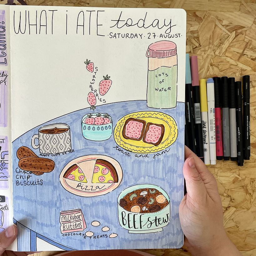 I love drawing food!