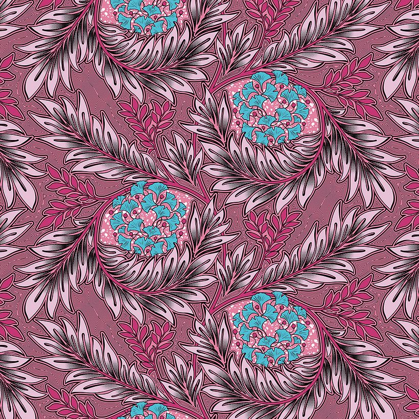 Ilustración, patrones de diseño textil Mitex Holland 1