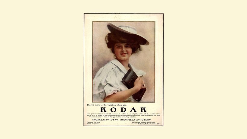 Ein altes Kodak-Poster. 