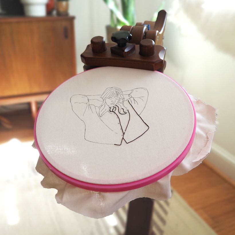 I started with the outline.