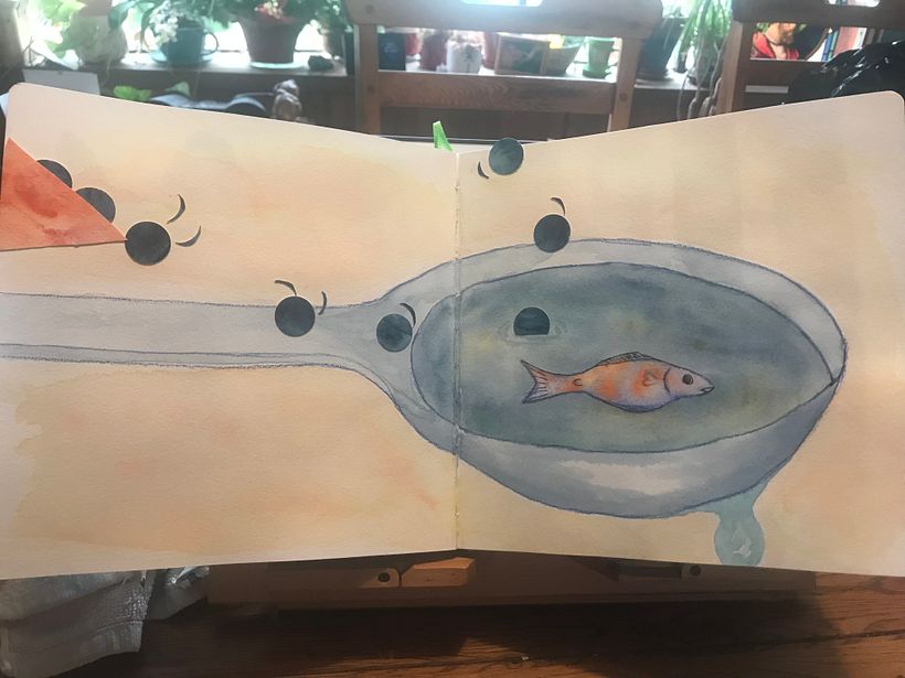 Project for beginners watercolor course with Laura McKendry 12