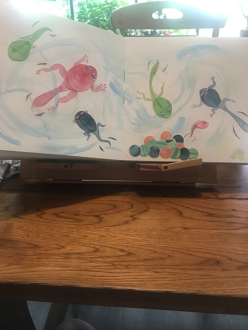 Tadpoles resembling spoons