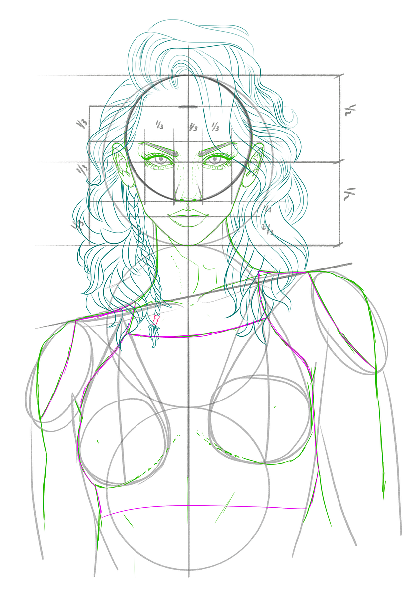 My project for course: Female Character Portraits in Procreate 11