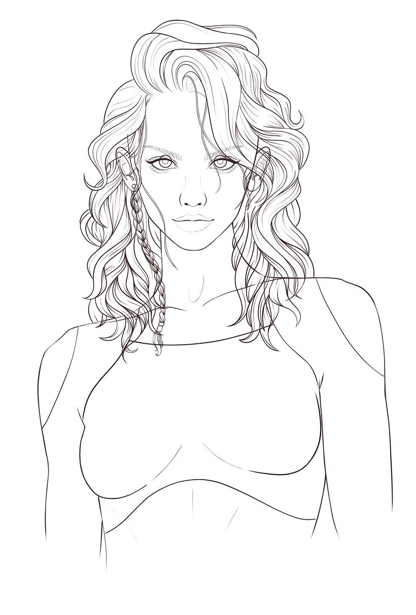 My project for course: Female Character Portraits in Procreate 10