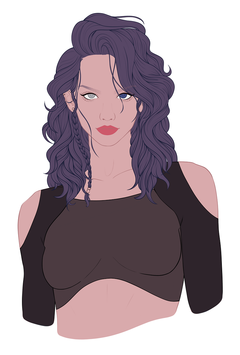 My project for course: Female Character Portraits in Procreate 9