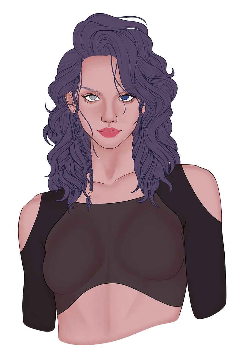 My project for course: Female Character Portraits in Procreate 8