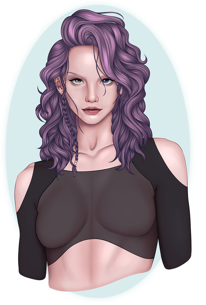 My project for course: Female Character Portraits in Procreate 5