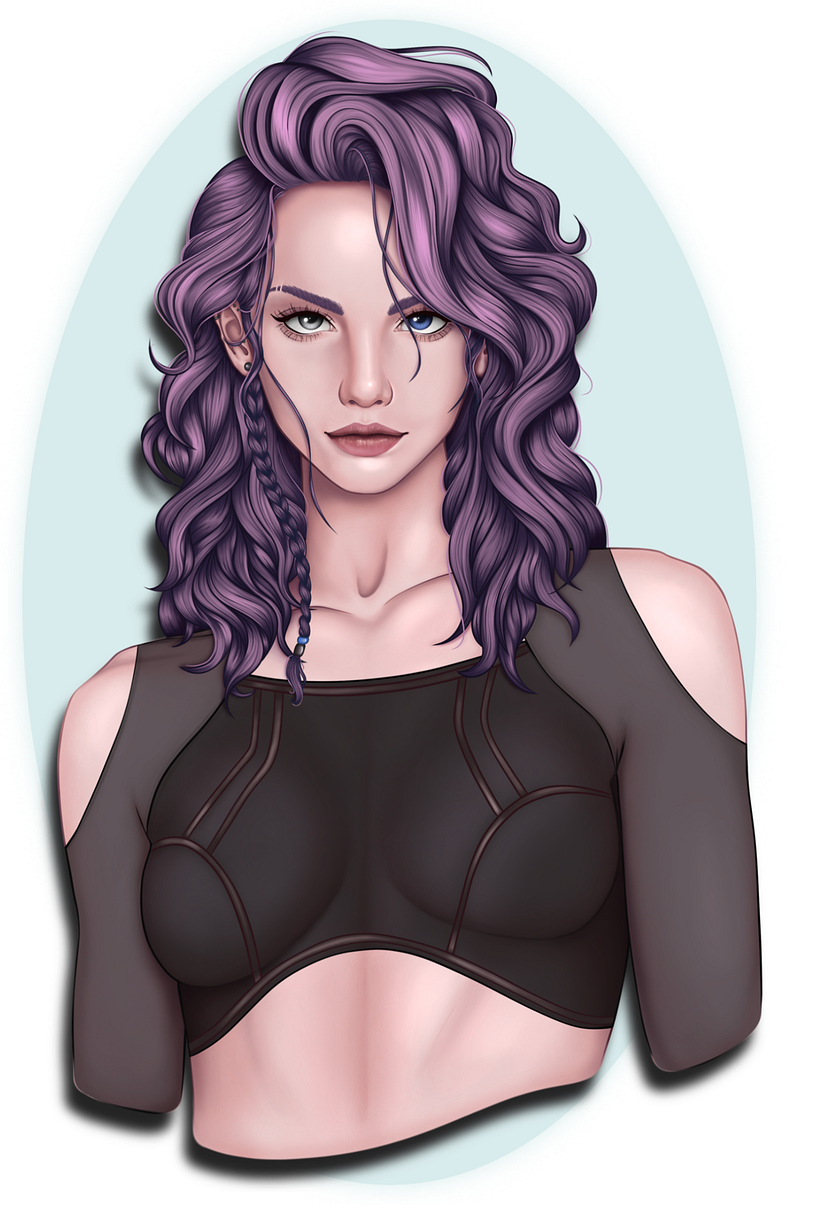 My project for course: Female Character Portraits in Procreate 3