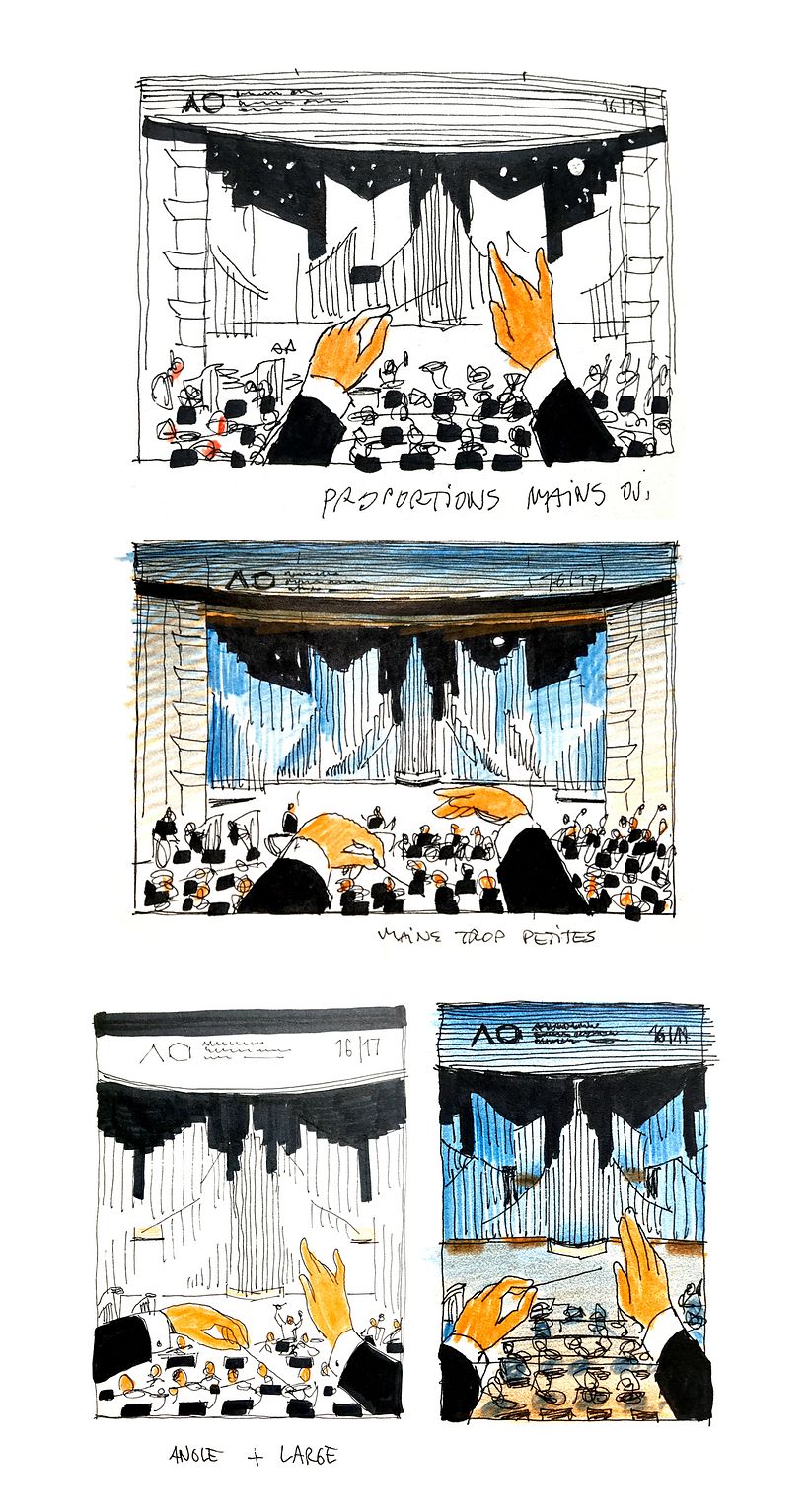 Auditorium de Lyon - 3 yrs of posters - Traditional illustration