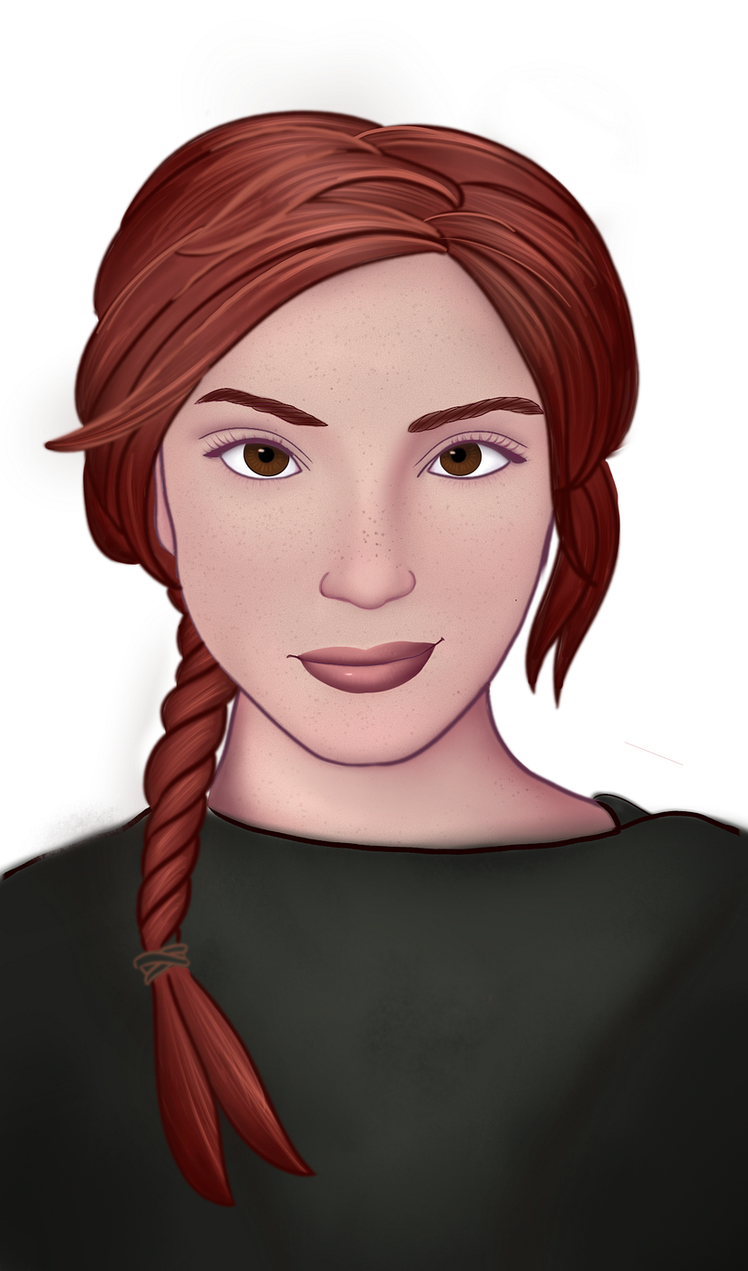 My project for course: Female Character Portraits in Procreate 1
