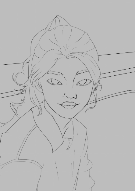 I didn't pay much attention to lineart because it was never my intention to keep it