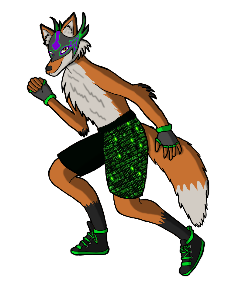 Liam O'Reilly: An azerian (fox person) luchador who skills in espionage helps him hack the right to his advantage.