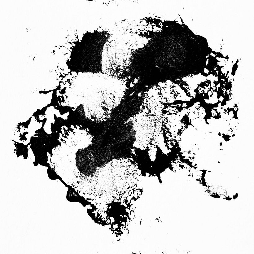 Texture created from acrylic paint & a cotton pad