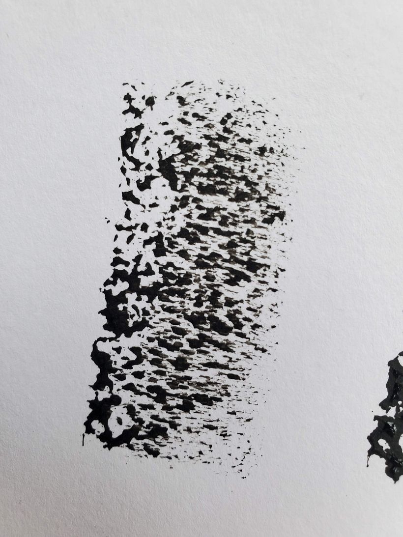 Texture created from acrylic paint and a sponge