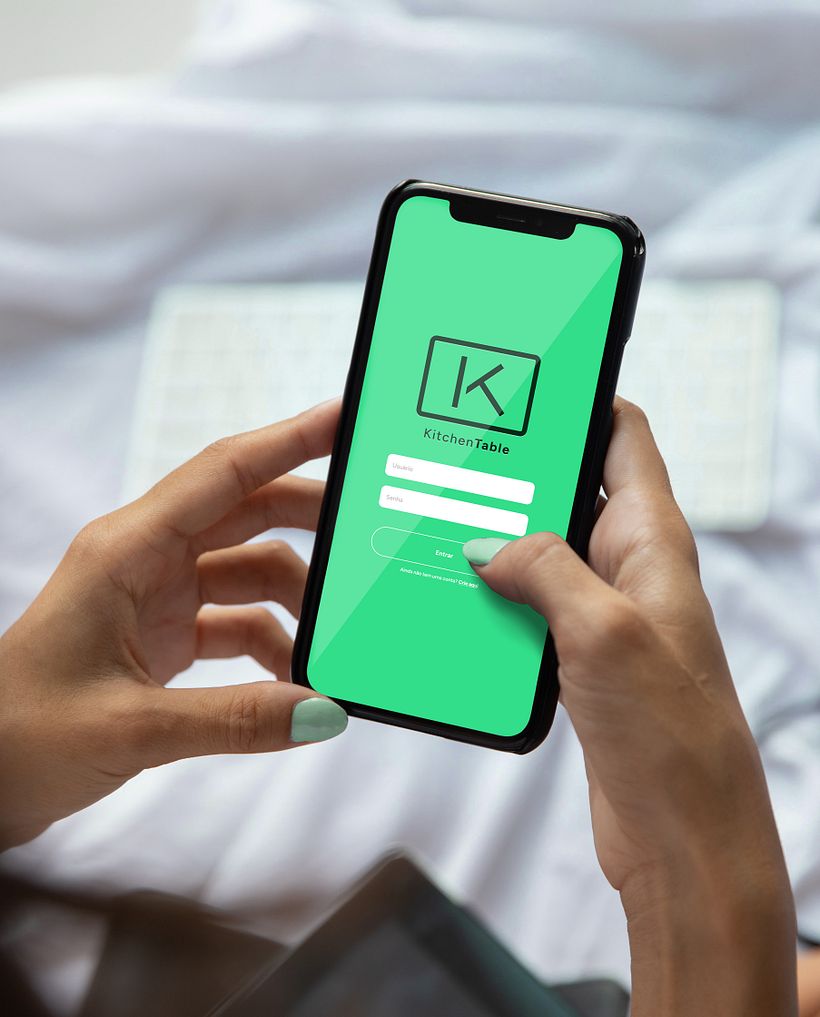 Log in screen