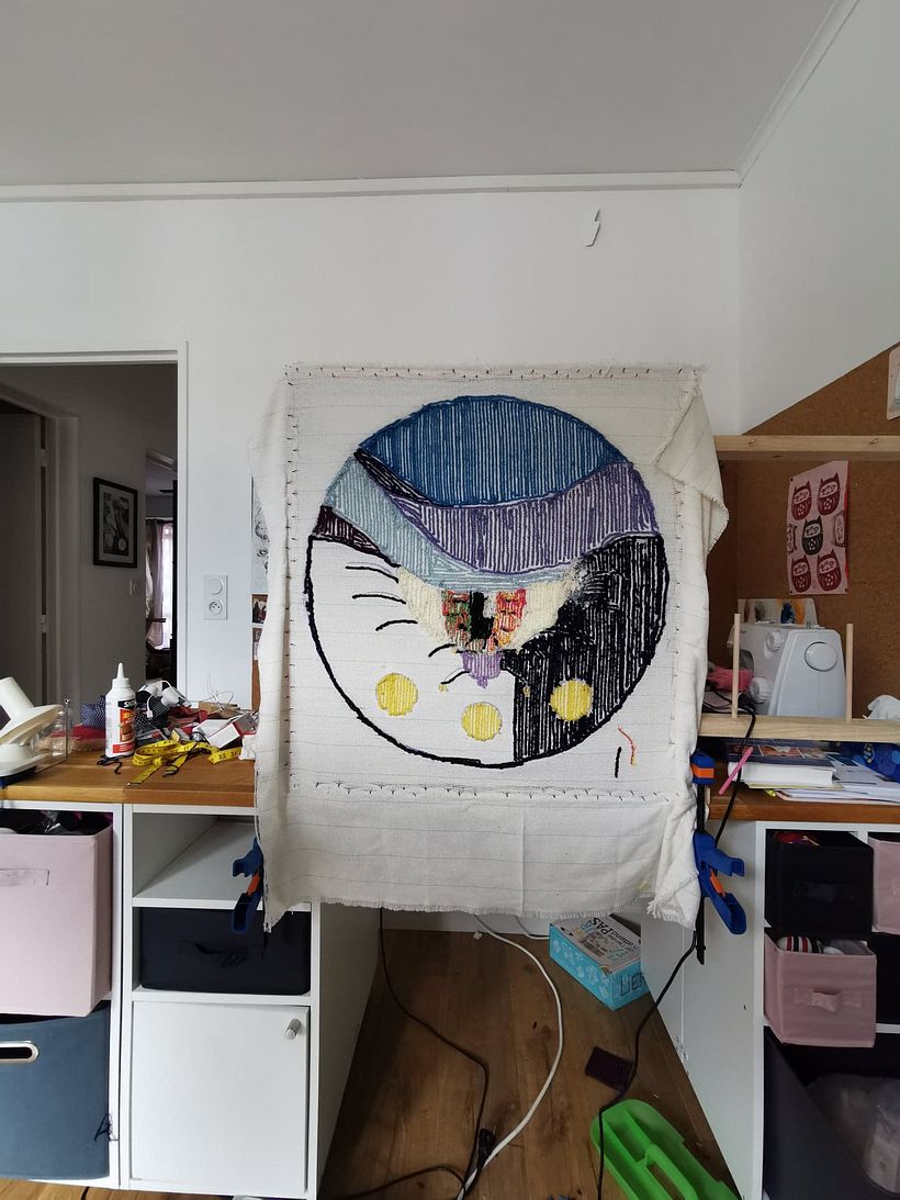 Mon projet du cours : Technique du tufting pour la création de tapis 3