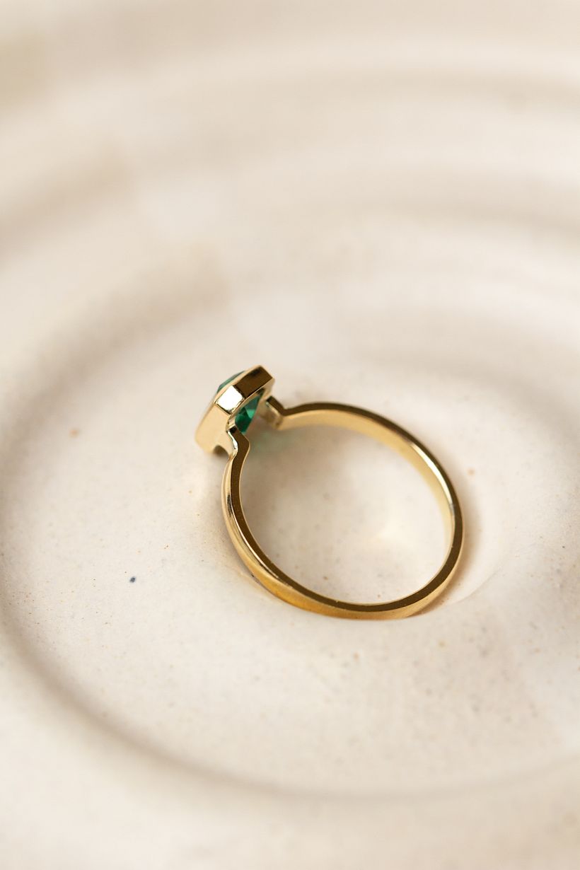 Anillo de Esmeralda y Oro 18k 3