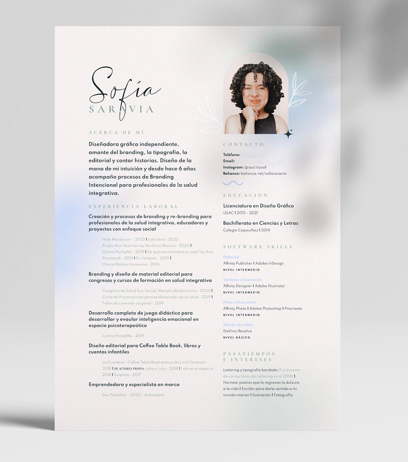 Currículums para creativos: crea tu CV y carta de presentación  1