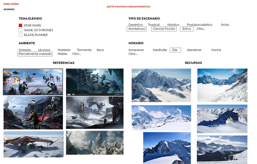 Star Wars - Matte painting cinematográfico 5