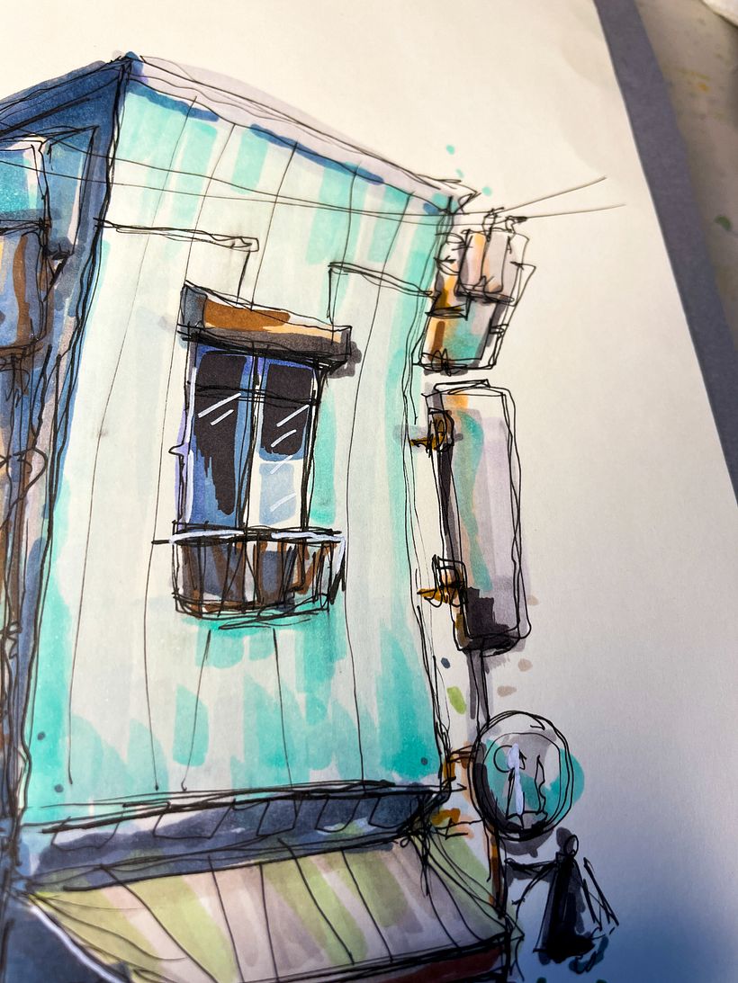 My project for course: Expressive Architectural Sketching with Colored Markers 4