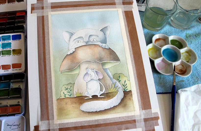 My project for course: Animal Characters in Watercolor for Children’s Books 6