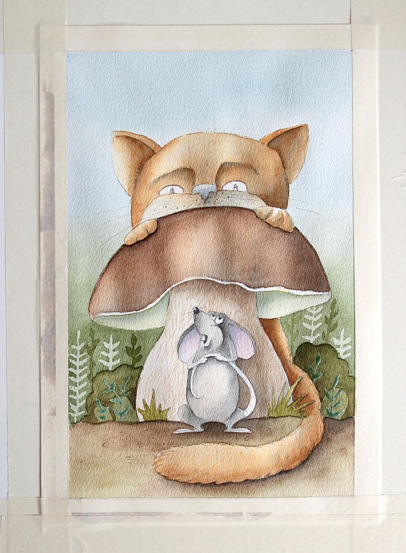 My project for course: Animal Characters in Watercolor for Children’s Books 7