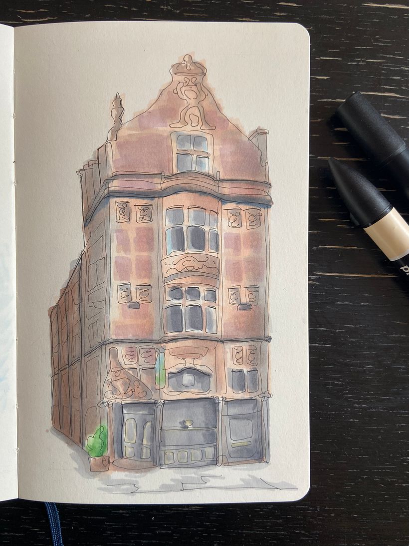 My project for course: Expressive Architectural Sketching with Colored Markers 6