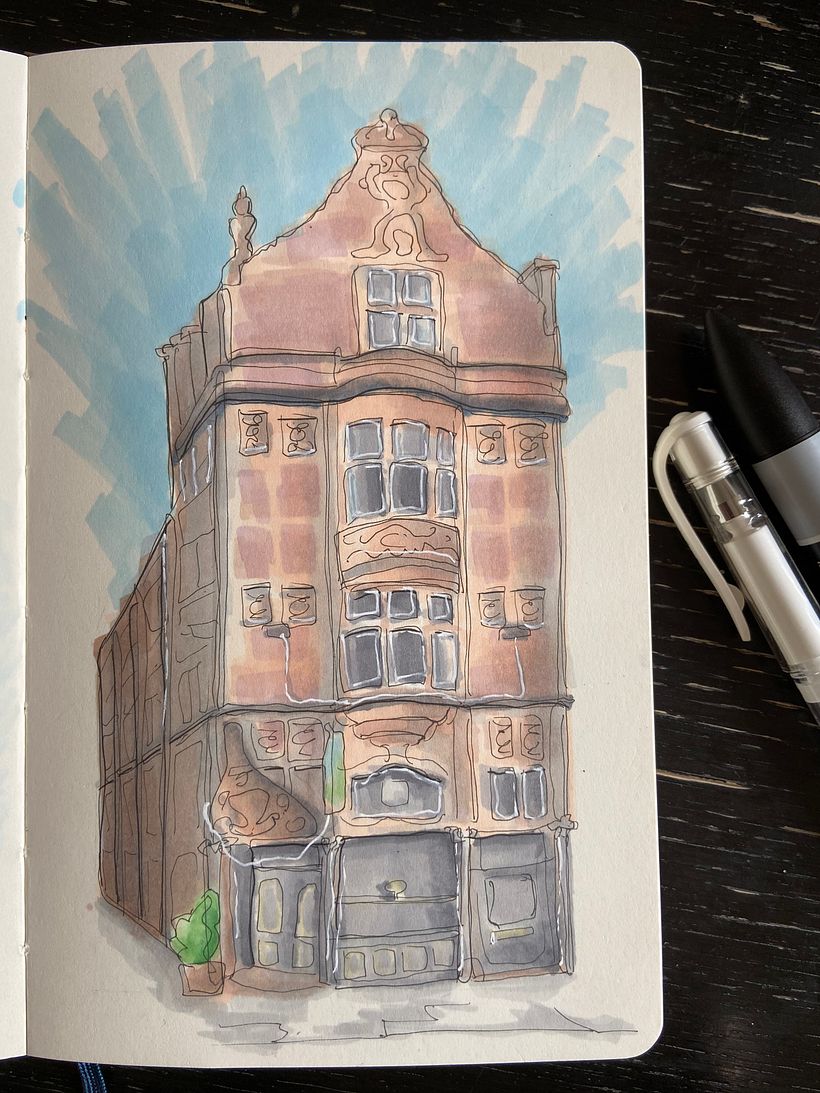 My project for course: Expressive Architectural Sketching with Colored Markers 8