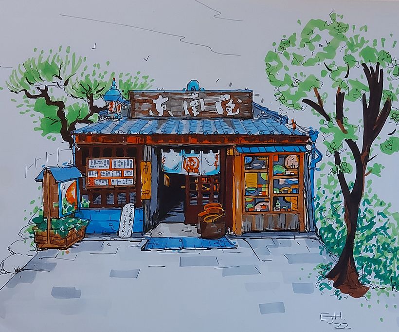 My project for course: Expressive Architectural Sketching with Colored Markers 2