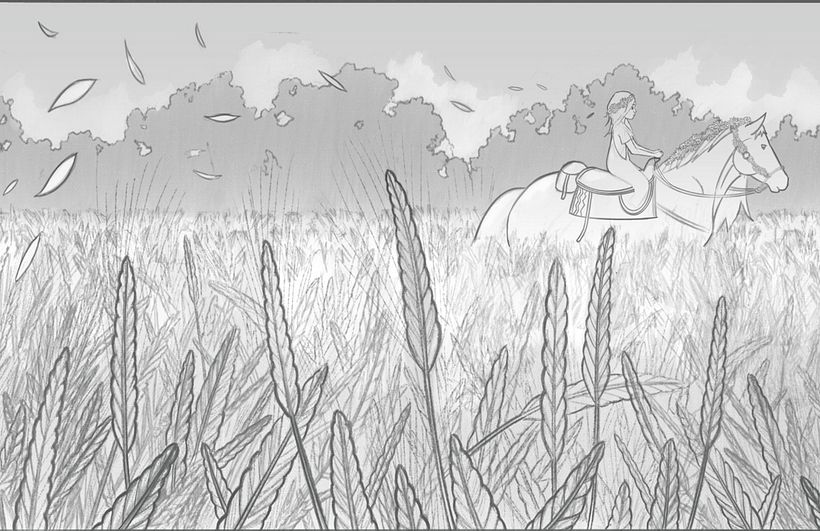 Once I felt that things were in the place I wanted, I went to my final drawing